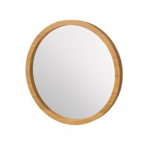 Zrkadlo rustikálne lus 04 (pr.36cm) - k17 - biely vosk
