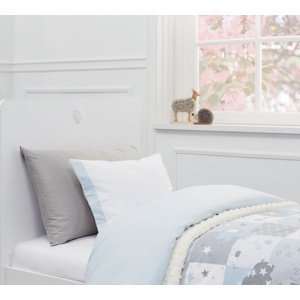 Set posteľnej bielizne darling 100x150cm - biela/šedá/modrá