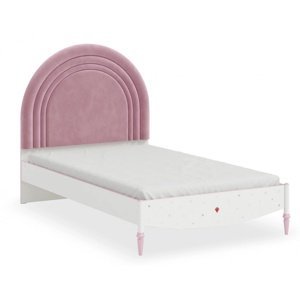 Detská posteľ susy 120x200cm - biela/ružová