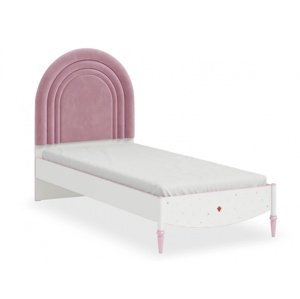 Detská posteľ susy 90x200cm - biela/ružová