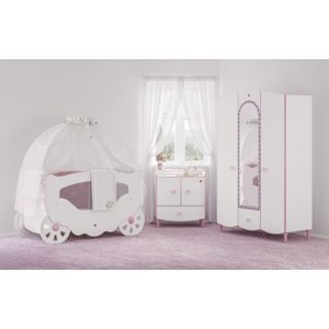 Izba pre bábätko susy - biela/ružová