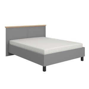 Manželská posteľ 160x200 lotta - šedá/dub artisan