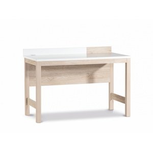 Písací stôl artos - dub sofia/biela