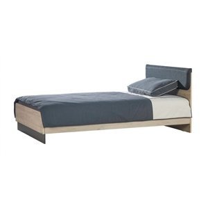 Študentská posteľ 120x200 colin - dub kestína/šedá