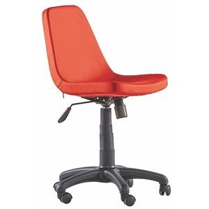 Otočná kancelárska stolička na kolieskach comfy - červená