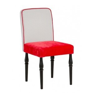 Detská stolička hook - červená/biela/čierna