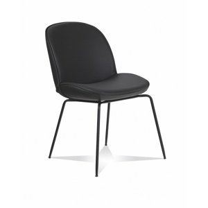 Koženková stolička falko - čierna