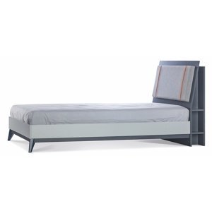 Študentská posteľ 120x200 thor - béžová/šedá/čierna