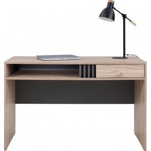 Písací stôl eliot - dub estana/šedá