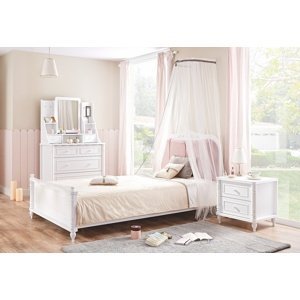 Detská spálňa luxor - biela/ružová