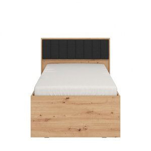 Študentská posteľ 90x200 geralt - dub artisan/čierna