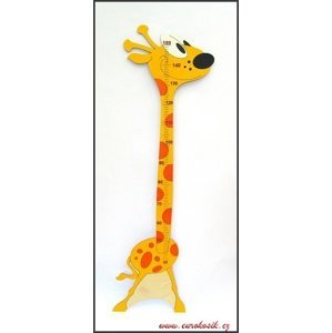 Dětský metr na zeď žirafa