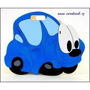 Dětský odpadkový koš auto modré