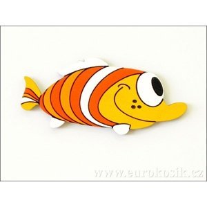 Dekorace ryba oranž. 19cm - balení 2ks