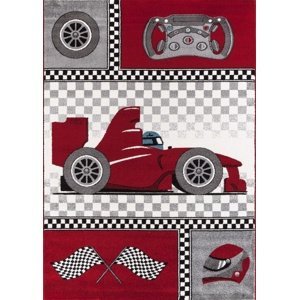 Detský kusový koberec formule 460 red - 80x150cm