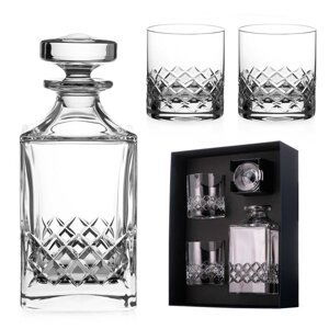 Diamante broušený whisky set Grosvenor 1+2