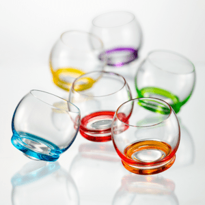 Crystalex univerzálne farebné poháre Crazy 390 ml 6 KS