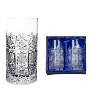 Onte Crystal Bohemia Crystal ručne brúsené poháre na nealko nápoje 500pk 380 ml 2KS