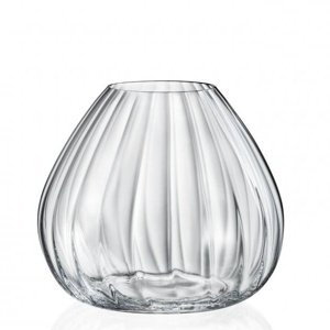 Crystalex sklenená váza Waterfall 18,5 cm