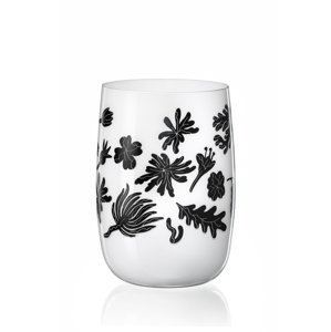 Crystalex sklenená váza Rhizom white 20,5 cm