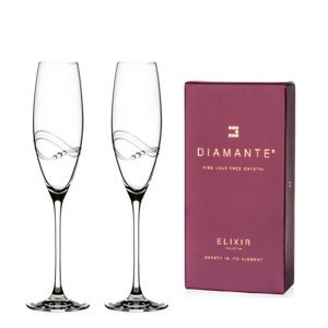 Diamante poháre na šampanské Desire s kryštálmi Swarovski 215 ml 2KS