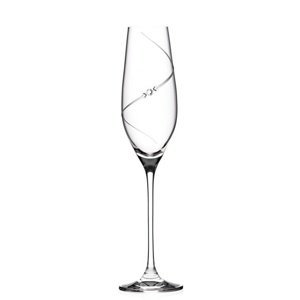 Diamante poháre na šampanské Silhouette City s kryštálmi Swarovski 210 ml 1KS