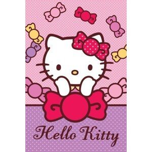 Hello Kitty ružový detský uterák Šírka: 40 cm | Dĺžka: 60 cm
