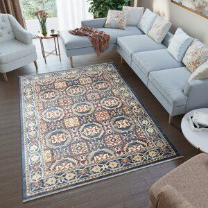 domtextilu.sk Modrý orientálny koberec v marockom štýle 58428-235329