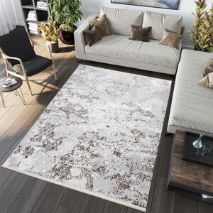 domtextilu.sk Bielo-sivý dizajnový vintage koberec so vzormi 68231-243175