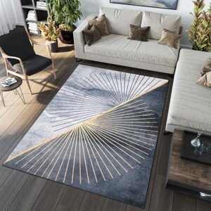 domtextilu.sk Sivý moderný koberec s jednoduchým vzorom 68550-243878