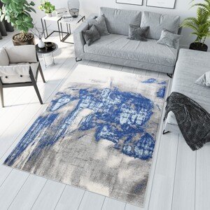 domtextilu.sk Sivo-modrý moderný koberec v škandinávskom štýle 68577-244014