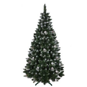 domtextilu.sk Vianočný stromček so šiškami a kryštálikmi 220 cm 71024