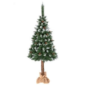 domtextilu.sk Vianočný stromček na pníku so šiškami a zdobením 220 cm 71027