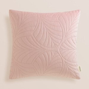Dekoratívna obliečka na vankúš v púdrovo ružovej farbe 45x45 cm