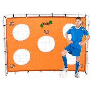 Futbalová bránka so sieťou a plachtou s terčami 213x152x75 cm