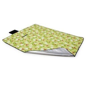DomTextilu Zelená pikniková deka s kvetovým motívom  150 x 200  10316-28424 Zelená Kvetový