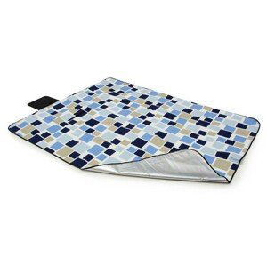 DomTextilu Farebné piknikové deky s motívom modrých kociek 10317-28425  200 x 220 cm Moderný Modrá