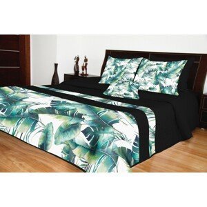Prikrývky na posteľ v čiernej farbe prešívané Šírka: 170 cm | Dĺžka: 230 cm