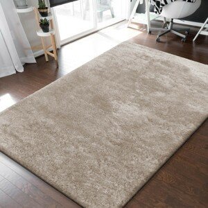 DomTextilu Kvalitný koberec s dlhým vlasom vo farbe cappuccino 14054-41141