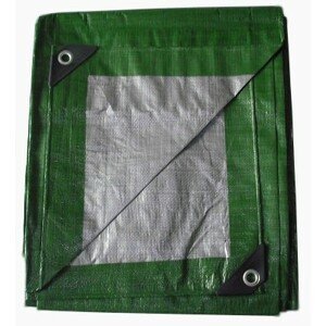 DomTextilu Zeleno strieborná krycia plachta mrazuvzdorná  3x 3 Zelená 14934-100821