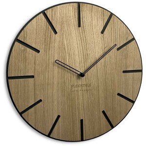 domtextilu.sk Luxusné hodiny z dreva Wood Art 16587