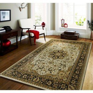DomTextilu Krémový vintage koberec do spálne 17607-157609