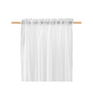 Elegantná biela záclona na okná 280 cm
