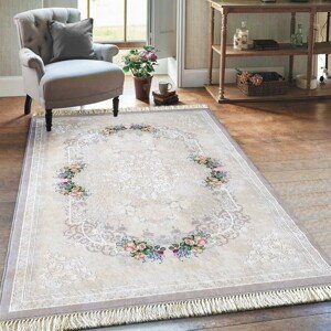 DomTextilu Elegantný béžový koberec so strapcami 19709-135159