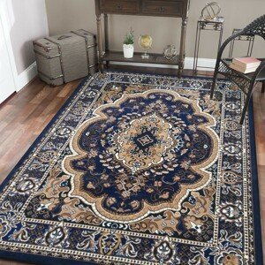 DomTextilu Vintage koberec v modrej farbe 19716-179126