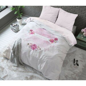 DomTextilu Krásne ružové bavlnené posteľné obliečky 160 x 200 cm 20796