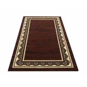 DomTextilu Hnedý elegantný koberec v štýle vintage 21581-138459