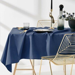 DomTextilu Tmavo modrý kvalitný obrus na stôl 140 x 300 cm 22031 Modrá