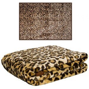 domtextilu.sk Teplá deka s leopardím vzorom  160 x 210 cm