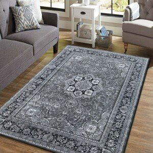 DomTextilu Sivý koberec s ornamentmi mandala 25350-149488